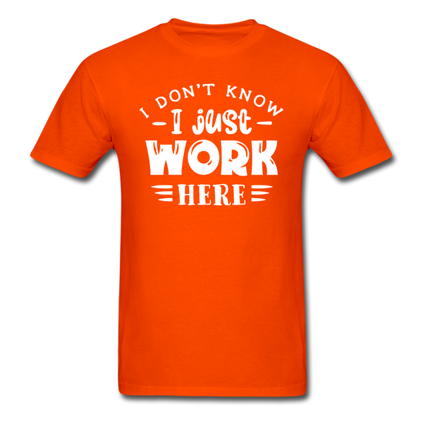 1/4S I Don't Know PREMIUM TSHIRT - orange