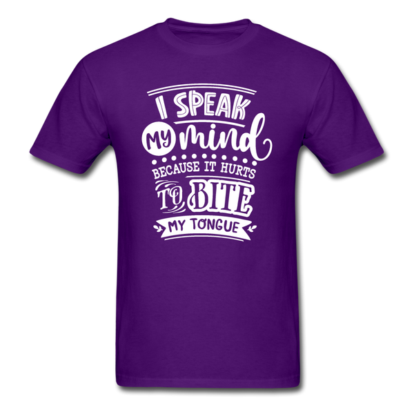 1/4S I Speak My Mind PREMIUM TSHIRT - purple