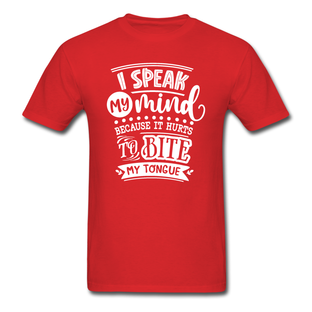 1/4S I Speak My Mind PREMIUM TSHIRT - red