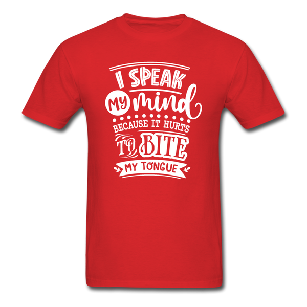 1/4S I Speak My Mind PREMIUM TSHIRT - red