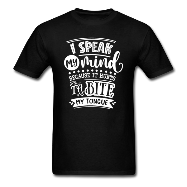 1/4S I Speak My Mind PREMIUM TSHIRT - black