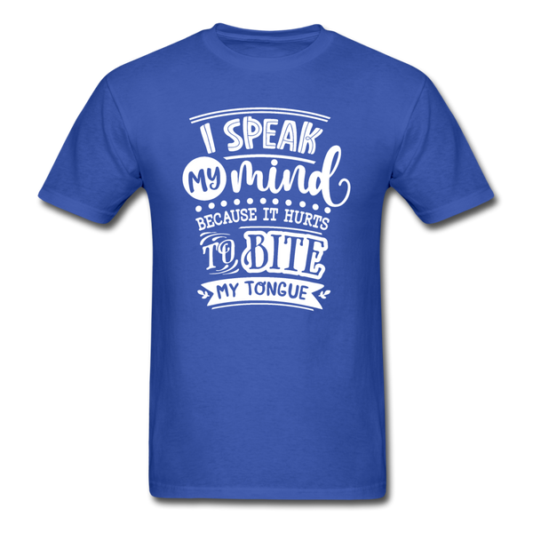 1/4S I Speak My Mind PREMIUM TSHIRT - royal blue