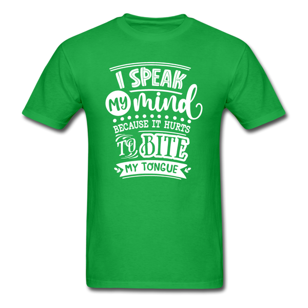 1/4S I Speak My Mind PREMIUM TSHIRT - bright green