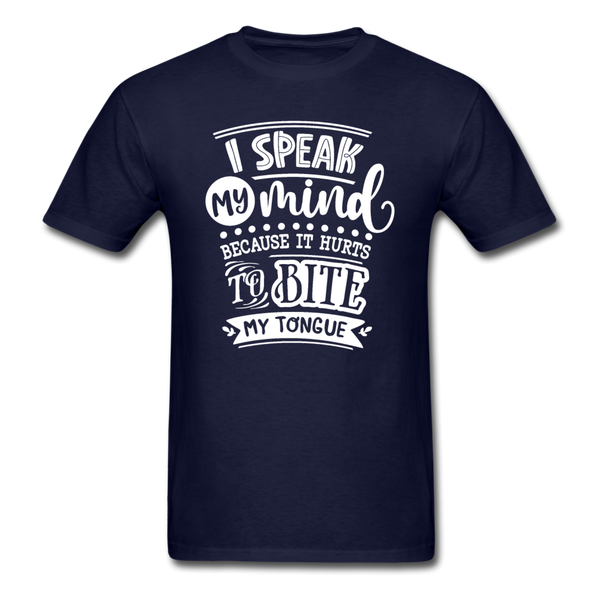 1/4S I Speak My Mind PREMIUM TSHIRT - navy