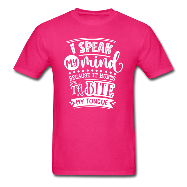 1/4S I Speak My Mind PREMIUM TSHIRT - fuchsia