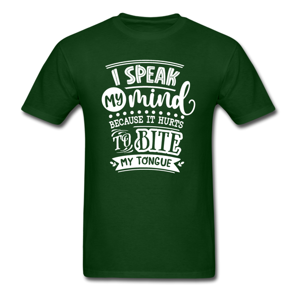 1/4S I Speak My Mind PREMIUM TSHIRT - forest green