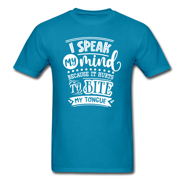 1/4S I Speak My Mind PREMIUM TSHIRT - turquoise