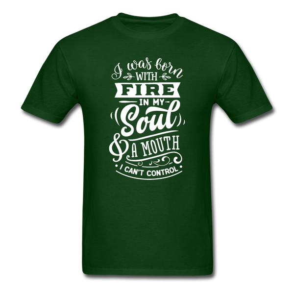 1/4S I Was Born With PREMIUM TSHIRT - forest green