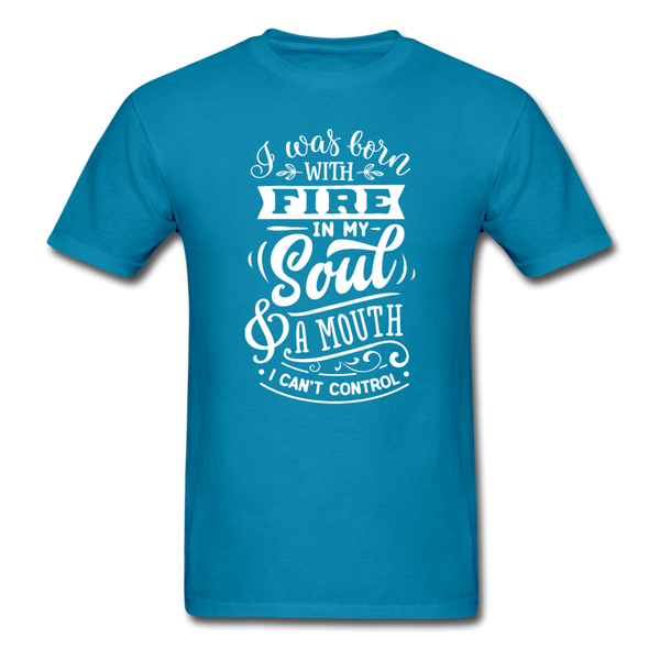1/4S I Was Born With PREMIUM TSHIRT - turquoise