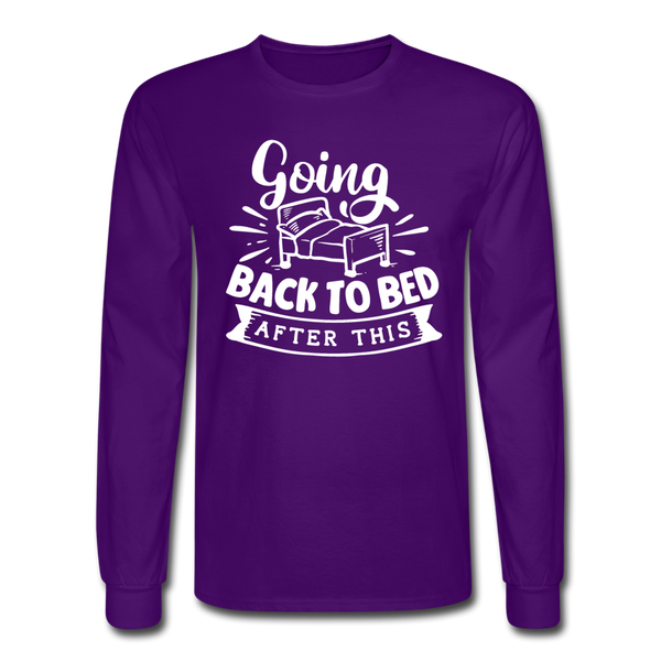 4/4S Going Back To Bed PREMIUM TSHIRT - purple