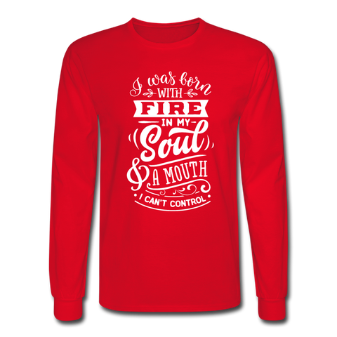 4/4S I Was Born With Fire PREMIUM TSHIRT - red