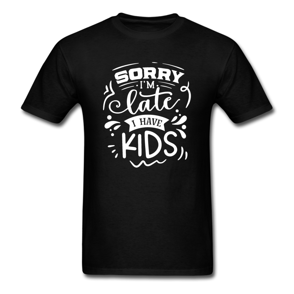 1/4S Sorry I'm Late PREMIUM TSHIRT - black