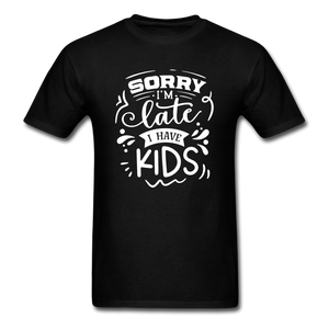 1/4S Sorry I'm Late PREMIUM TSHIRT - black