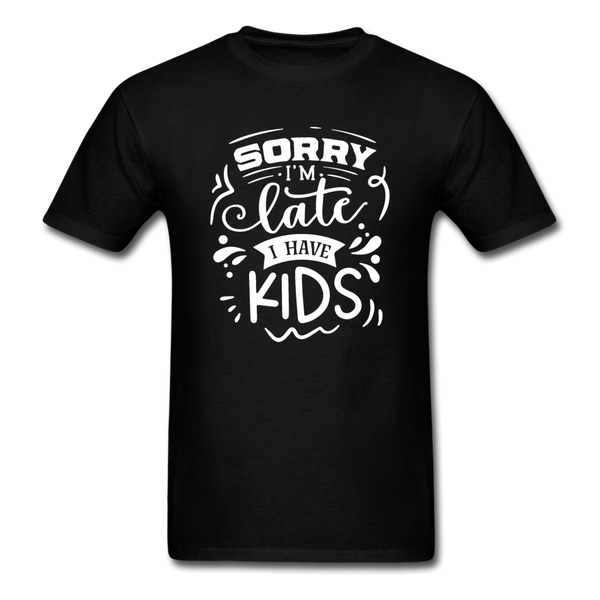 1/4S Sorry I'm Late PREMIUM TSHIRT - black