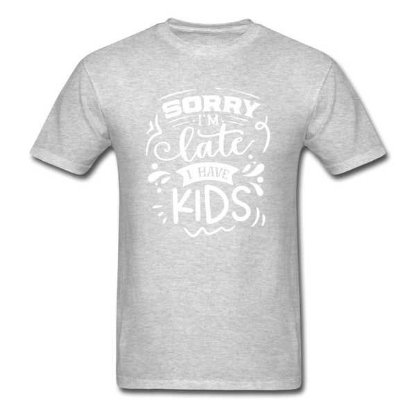 1/4S Sorry I'm Late PREMIUM TSHIRT - heather gray