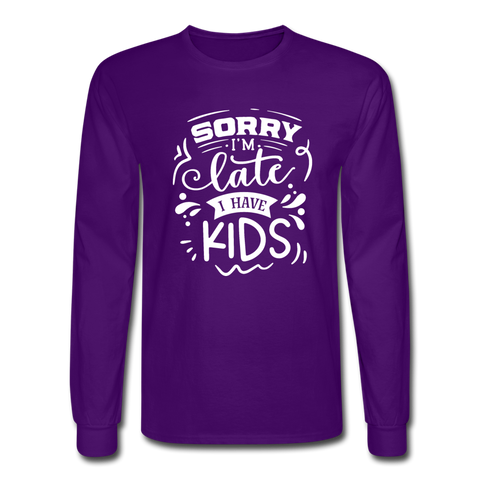 4/4S Sorry I'm Late PREMIUM TSHIRT - purple