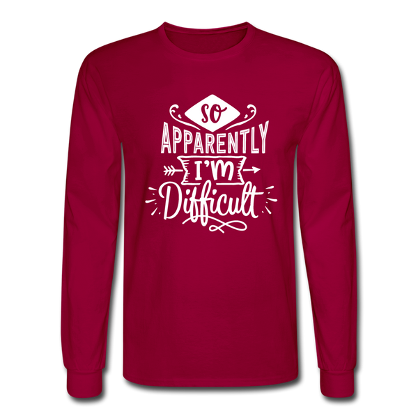 4/4S So Apparently I'm Difficult PREMIUM TSHIRT - dark red