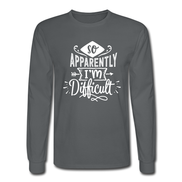 4/4S So Apparently I'm Difficult PREMIUM TSHIRT - charcoal