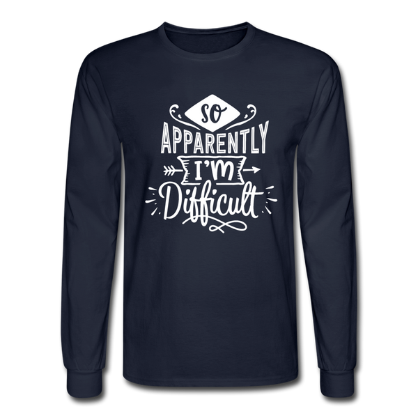4/4S So Apparently I'm Difficult PREMIUM TSHIRT - navy
