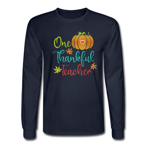 4/4S One Thankful Teacher PREMIUM TSHIRT - navy