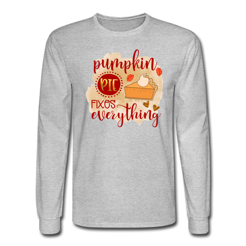 4/4S Pumpkin Pie Fixes Everything PREMIUM TSHIRT - heather gray