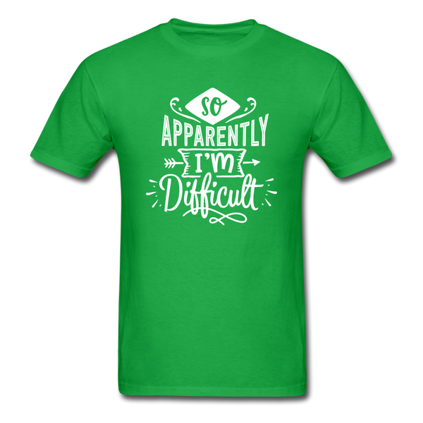 1/4S So Apparently I'm Difficult PREMIUM TSHIRT - bright green