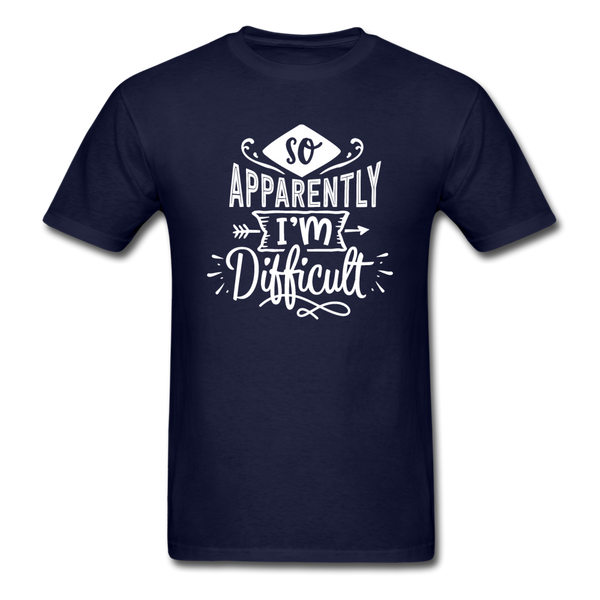 1/4S So Apparently I'm Difficult PREMIUM TSHIRT - navy