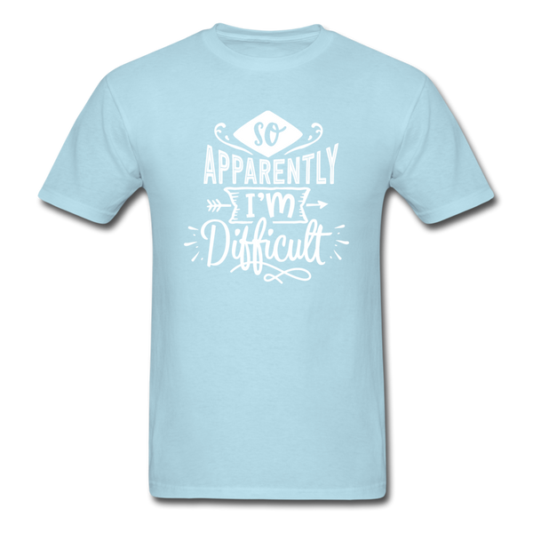 1/4S So Apparently I'm Difficult PREMIUM TSHIRT - powder blue