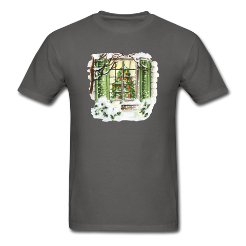 1/4S 105 Christmas Window PREMIUM TSHIRT - charcoal