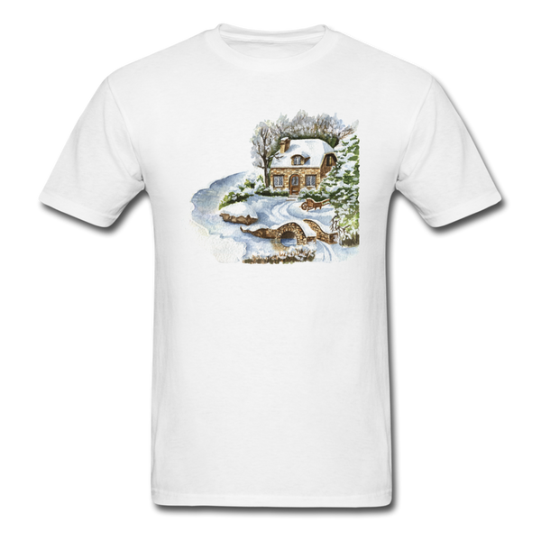 1/4S 103 Snowy Cottage PREMIUM TSHIRT - white