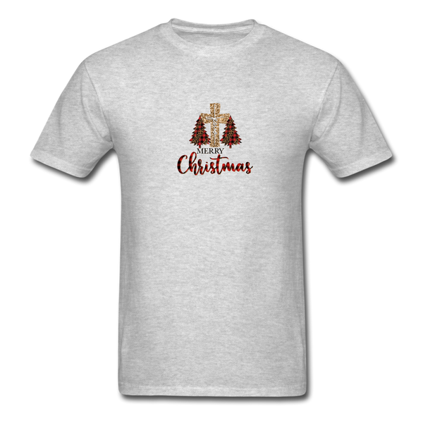 1/4S 110 Merry Christmas PREMIUM TSHIRT - heather gray