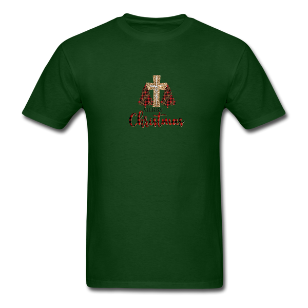 1/4S 110 Merry Christmas PREMIUM TSHIRT - forest green