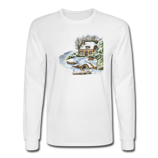 4/4S 115 Snowy Cottage PREMIUM TSHIRT - white