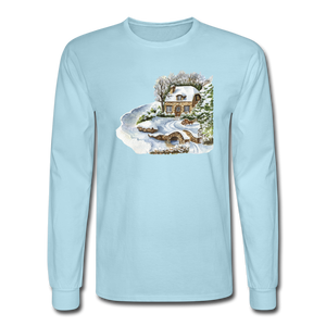 4/4S 115 Snowy Cottage PREMIUM TSHIRT - powder blue