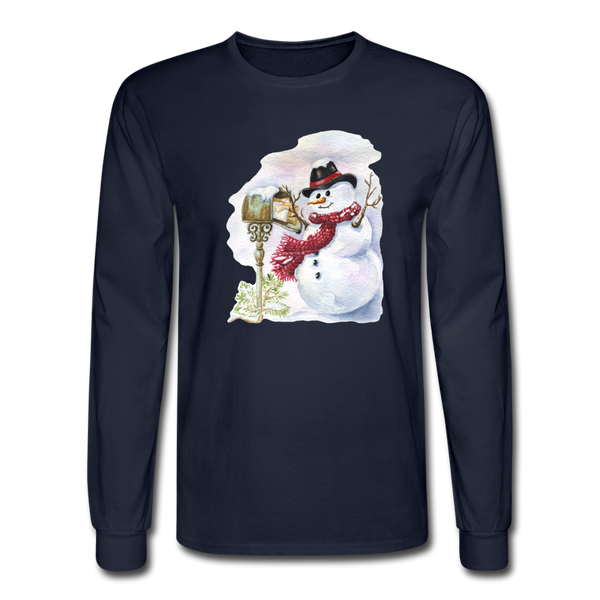 4/4S 123 Snowman PREMIUM TSHIRT - navy