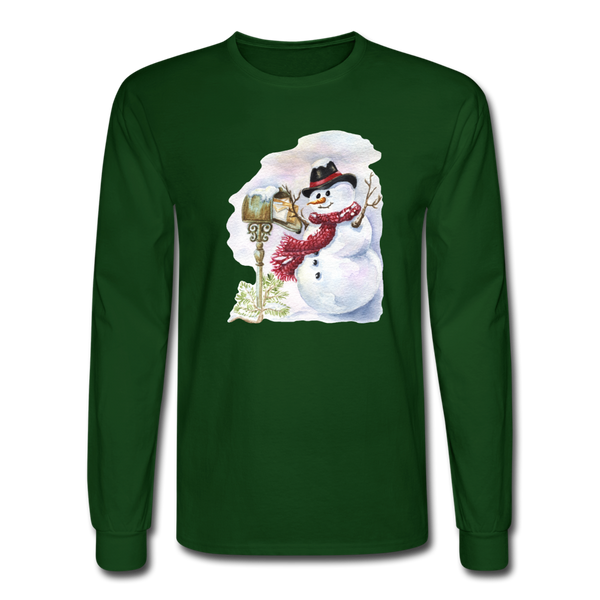 4/4S 123 Snowman PREMIUM TSHIRT - forest green