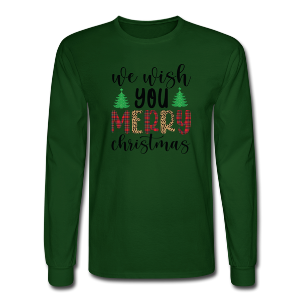 4/4S 127 We Wish You Merry Xmas PREMIUM TSHIRT - forest green