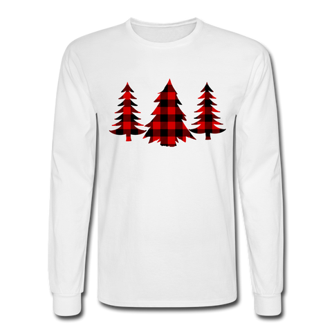 4/4S 8303 Our Buffalo Plaid On Trees PREMIUM TSHIRT - white