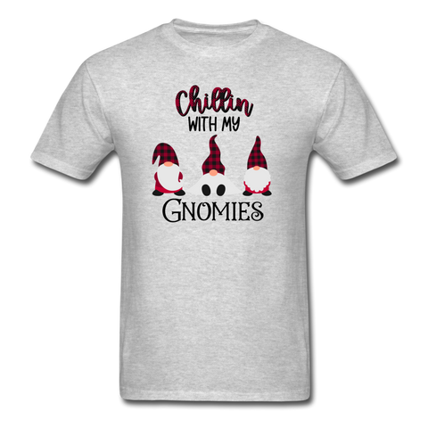 1031 1/4S Chillin With My Gnomies PREMIUM TSHIRT - heather gray