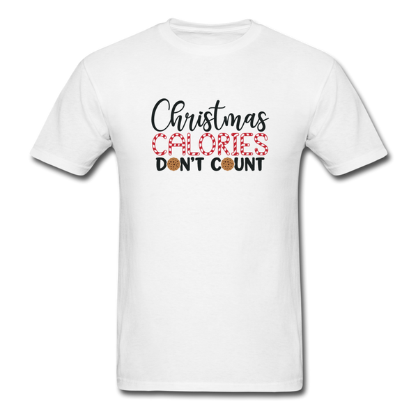 1034 1/4S Christmas Calories Don't Count PREMIUM TSHIRT - white