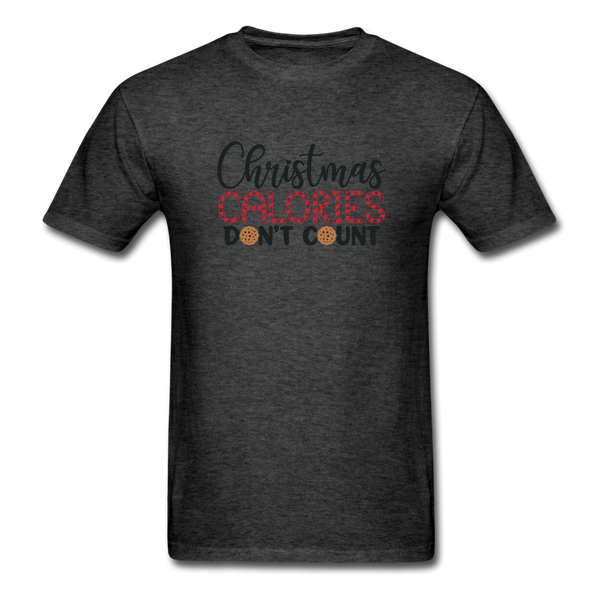 1034 1/4S Christmas Calories Don't Count PREMIUM TSHIRT - heather black