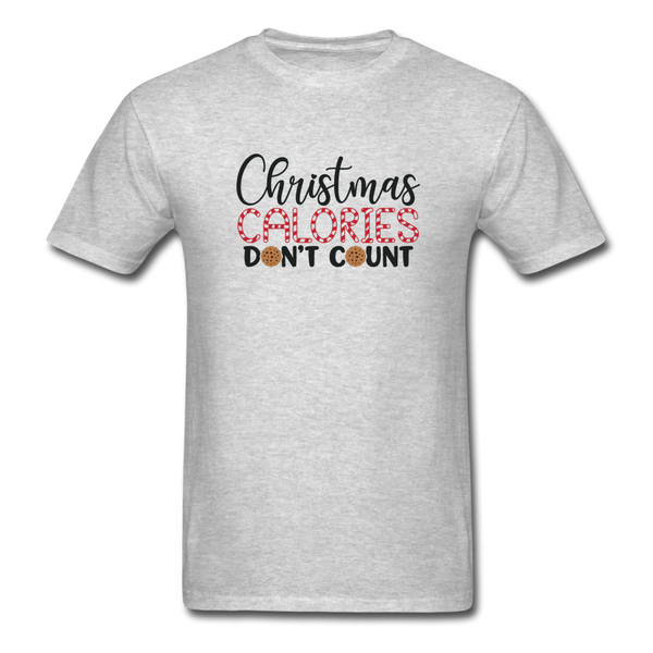 1034 1/4S Christmas Calories Don't Count PREMIUM TSHIRT - heather gray