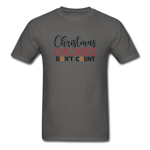 1034 1/4S Christmas Calories Don't Count PREMIUM TSHIRT - charcoal