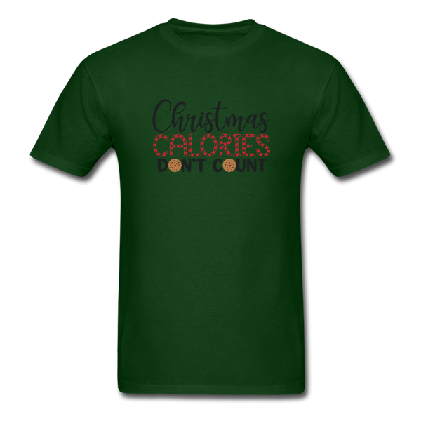 1034 1/4S Christmas Calories Don't Count PREMIUM TSHIRT - forest green