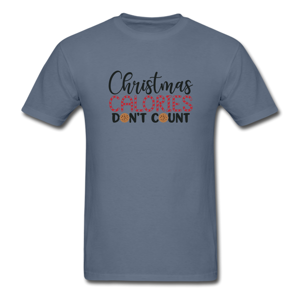 1034 1/4S Christmas Calories Don't Count PREMIUM TSHIRT - denim