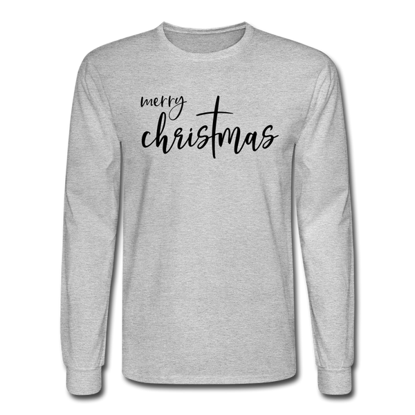 1088 4/4S Merry ChrisTmas PREMIUM TSHIRT - heather gray