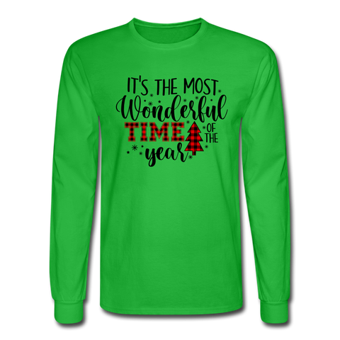 1085 4/4S It's The Most Wonderful Time PREMIUM TSHIRT - bright green