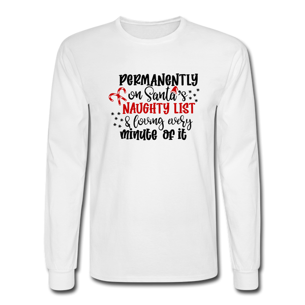 1093 4/4S Permanently On Naughty List PREMIUM TSHIRT - white