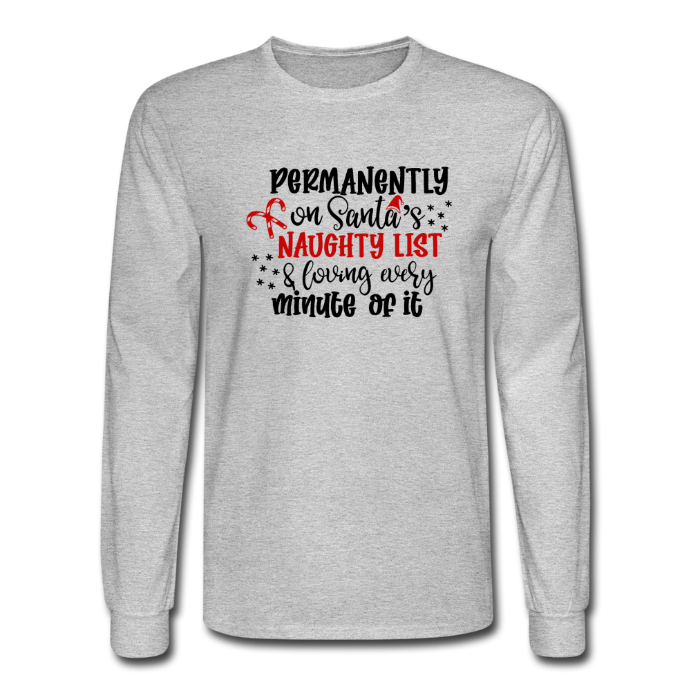 1093 4/4S Permanently On Naughty List PREMIUM TSHIRT - heather gray