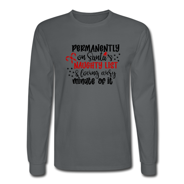 1093 4/4S Permanently On Naughty List PREMIUM TSHIRT - charcoal